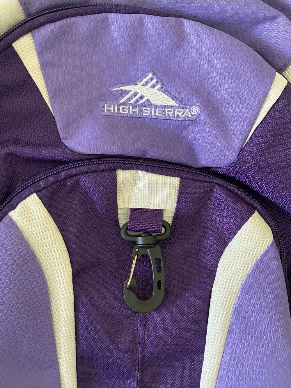 NWT High Sierra Backpack Purple and White Standard Size OS - Picture 4 of 15